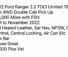 2012 Ford Ranger 2.2 Limited - Image 9/10