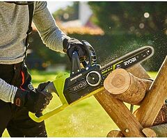 185€ Ryobi 18 V 30 cm Bar ONE+ Cordless Brushless Chain Saw - Image 3/6