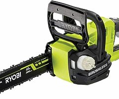 185€ Ryobi 18 V 30 cm Bar ONE+ Cordless Brushless Chain Saw - Image 4/6