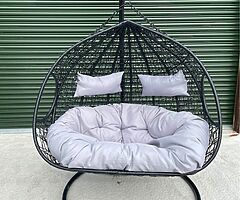 DOUBLE SWING EGG CHAIR / DELIVERY 