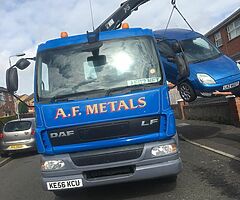 Scrap cars vans jeeps wanted top prices paid scrap metal clearance of scrap metal