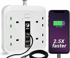 Extension lead 4x4 free samsung charger