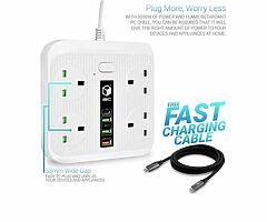 Extension lead 4x4 free samsung charger