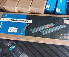 BRAND NEW 72"X9" STEEL LOADING RAMPS