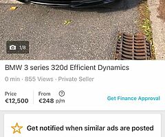 https://www.donedeal.ie/view/31236083 BMW 3 series 320d EBMW 3 series 2014 - high specs low mileage - Image 4/4