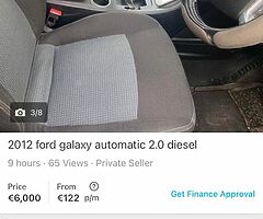 2012 Ford Galaxy family car fresh Nct