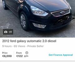 2012 Ford Galaxy family car fresh Nct