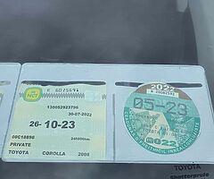 08 Corolla 1.4L - NCT & TAX 2023 - Image 4/5