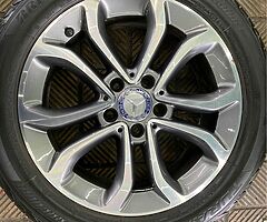 Mercedes Alloys 17inch Diamond Cut + Tyres - Image 4/4