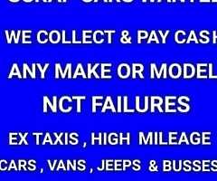 Scrap cars wanted today
