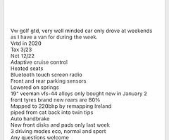 Tornado red golf mk7 gtd sale or swap - Image 9/10