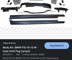 Bmw f10 full msport body kit