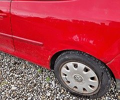 Red 1.9 TDI golf van