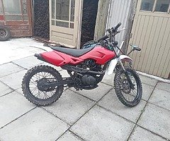 Skyteam 125.clean little bike.kick start and electric start. Starts first kick.
