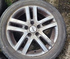 Alloys and 4 good tyres for sale 205/55R16