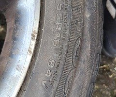Alloys and 4 good tyres for sale 205/55R16