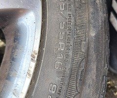 Alloys and 4 good tyres for sale 205/55R16