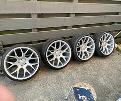 19 inch Ava Boston 5x112 j9.5 all around