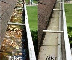 Gutters cleaned and sealed