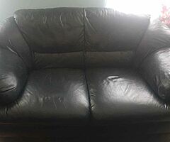 leather 2 seater sofa