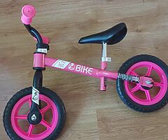 Balance bike and slide