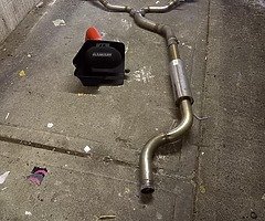 Upgraded exhaust for skoda octavia vrs and ramair