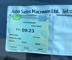 2009 Lexus is 220 d new NCT 09-23 low tax Is220 d low tax low km delivered Special edition - Image 4/7