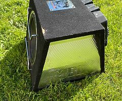 JBL subwoofer and amplifier