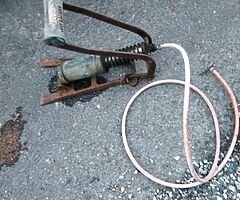 Antique foot pump