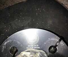 4x100 spacers 20mm