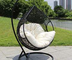 EGG SWING CHAIR + XXL CUSHIONS - DELIVERY 