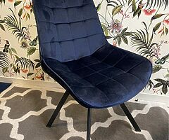 NEW LOVELY VELVET DINING CHAIRS - DELIVERY  - Image 4/9