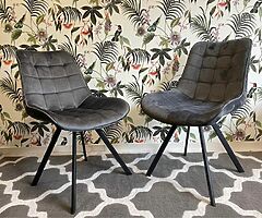 NEW LOVELY VELVET DINING CHAIRS - DELIVERY  - Image 6/9