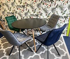 NEW LOVELY VELVET DINING CHAIRS - DELIVERY  - Image 8/9