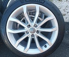 Audi alloys with very good tyres 245/40/18