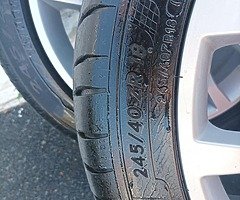 Audi alloys with very good tyres 245/40/18 - Image 4/4