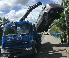 Scrap cars vans jeeps wanted top prices paid scrap metal clearance of scrap metal
