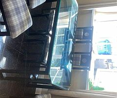Very heavy glass table and chairs 5 foot by 31 inches cost 500 new sell for €200 ono - Image 5/5