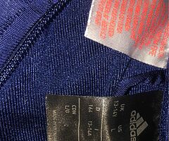 Adidas Blue Tracksuit Top - Image 4/4
