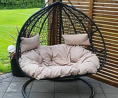DOUBLE SWING EGG CHAIR - DELIVERY 