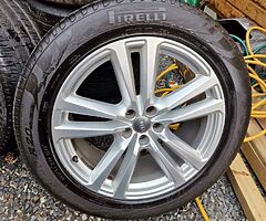 Audi q7 sline alloys 5x112 20inch pirelli tyres - Image 4/5