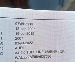 07 Audi A4 S-Line 168bhp sale or swap - Image 6/8