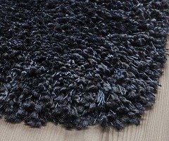 VOLLERSLEV Rug, high pile, dark blue, 200x300 cm ikea