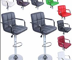 HIGH BAR STOOLS - Adjustable Gas Height - DELIVERY 