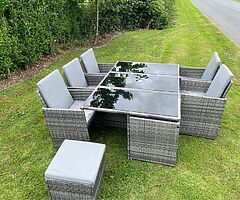 CUBE GARDEN RATTAN SET - DELIVERY 