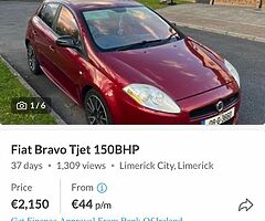 Fiat Bravo Tjet 150BHP