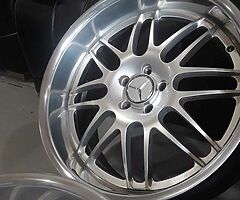 Mercedes 20/9.5 ×20/8.5 staggered fits all Mercedes like new offset 38 front rear 43