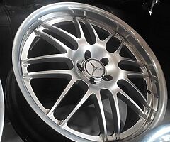 Mercedes 20/9.5 ×20/8.5 staggered fits all Mercedes like new offset 38 front rear 43 - Image 3/5