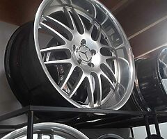 Mercedes 20/9.5 ×20/8.5 staggered fits all Mercedes like new offset 38 front rear 43 - Image 5/5