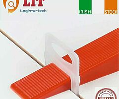 Tile Leveling System Kit Spacer Clips, Pliers, Reusable Wedges for Floor, Wall Tile Leveler Tool